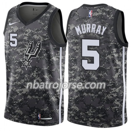 Män San Antonio Spurs Tröja Dejounte Murray 5 Nike City Edition Svart Swingman